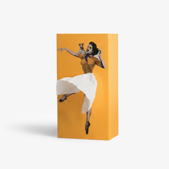 Tissue Box Cover - Decorative Design - Weighted Base