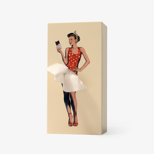 Tissue Box Cover - Decorative Design - Weighted Base