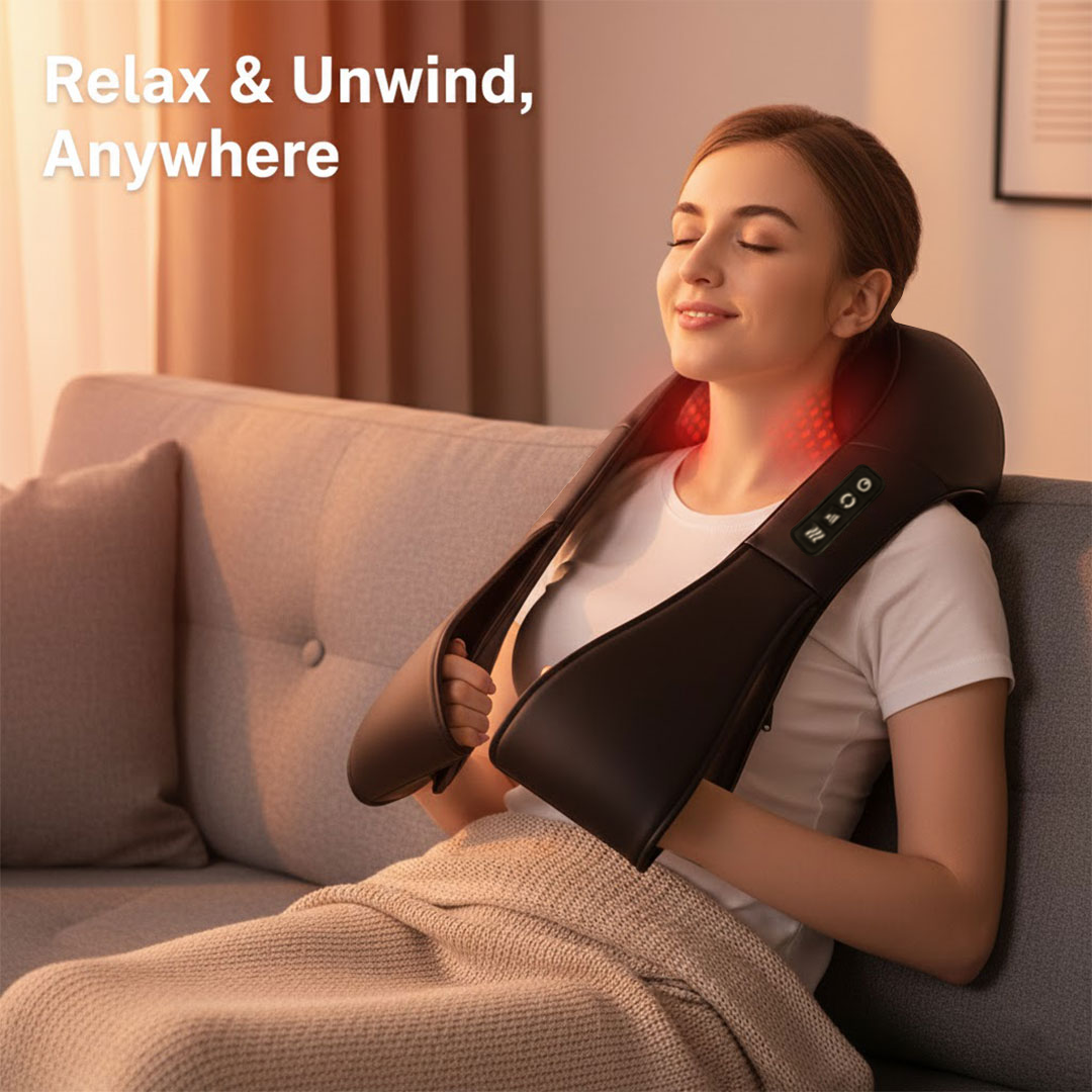 Neck and Shoulder Massager - Shiatsu - Heated