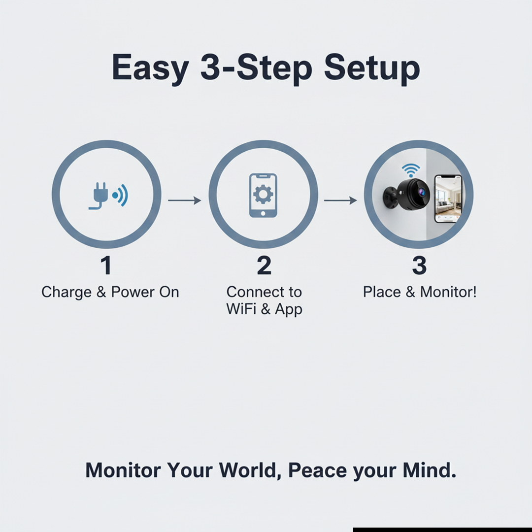 Wireless Backup Camera - Motion Sensor - Magnetic Mount