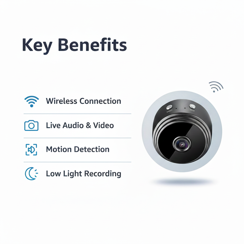 Wireless Backup Camera - Motion Sensor - Magnetic Mount