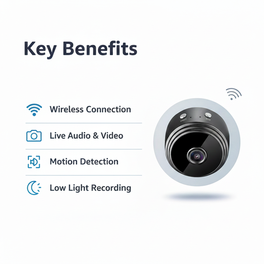 Wireless Backup Camera - Motion Sensor - Magnetic Mount