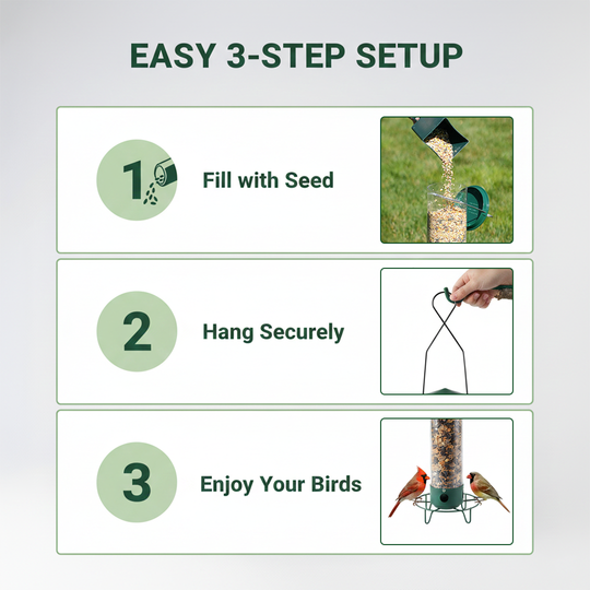 Bird Feeder - Squirrel Resistant - Hanging Mount