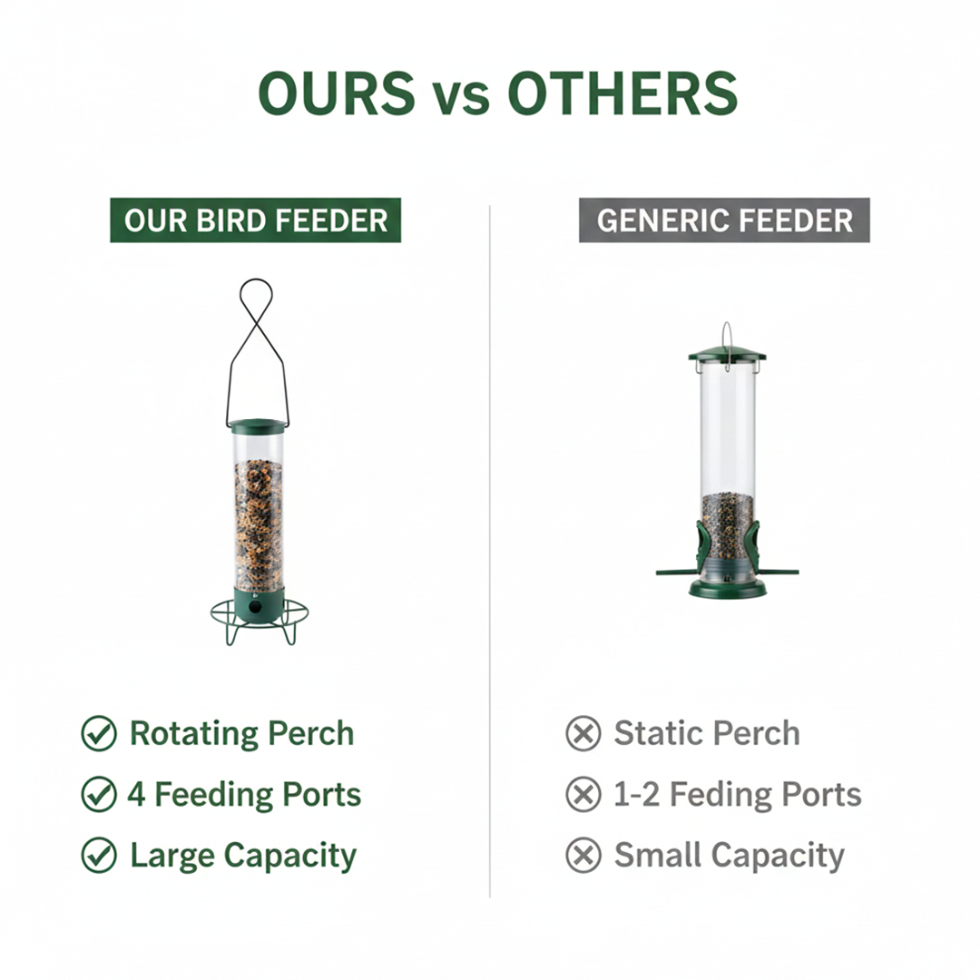 Bird Feeder - Squirrel Resistant - Hanging Mount