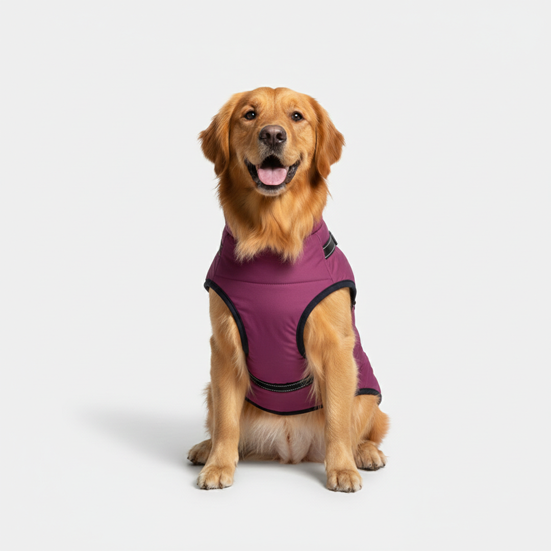 Dog Jacket - Winter Design - Harness Feature