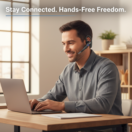 Bluetooth Headset - Wireless Design - Dual Microphone