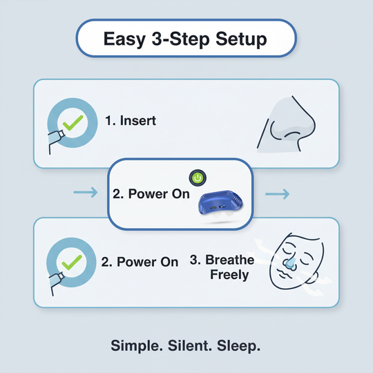 Nasal Breathing Device - Travel Size - USB Rechargeable