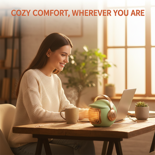 Electric Space Heater - Portable Design - Compact Size