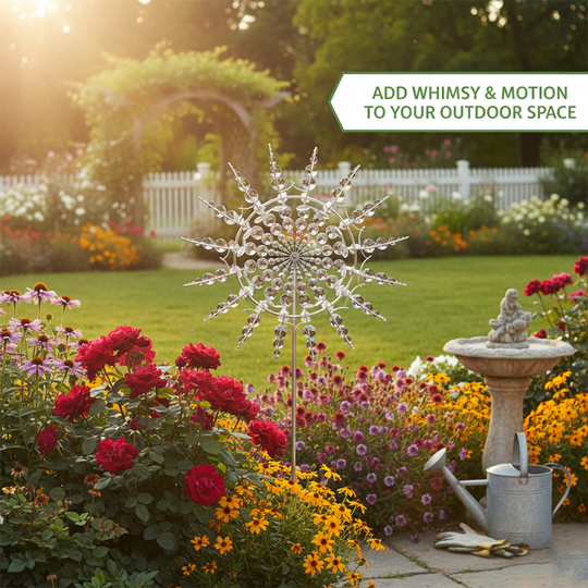 Metal Wind Spinner - Kinetic Garden - Outdoor Decoration